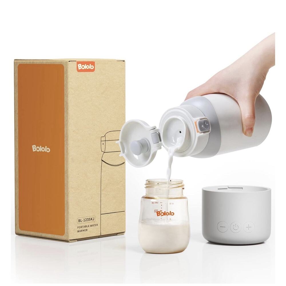 BOLOLO Portable Milk Warmer Pro for Travel, Detachable Bottle Warmer Open Box